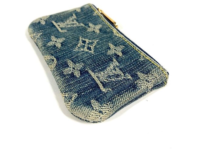 Monedero de denim Monogram Louis Vuitton Azul - vista 3