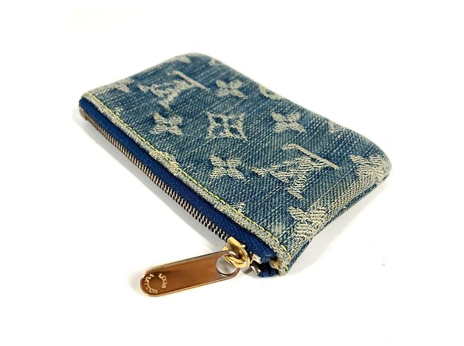 Monedero de denim Monogram Louis Vuitton Azul - vista 5