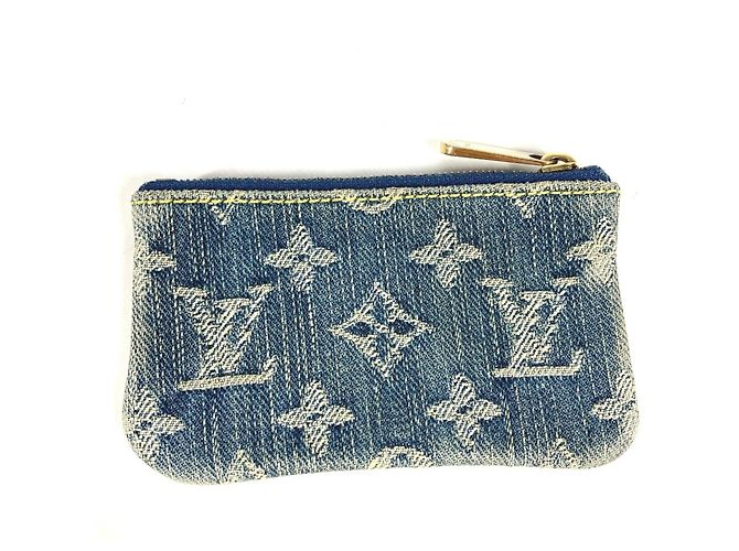 Monedero de denim Monogram Louis Vuitton Azul - vista 6