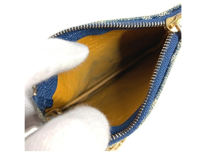 Monedero de denim Monogram Louis Vuitton Azul - vista 7