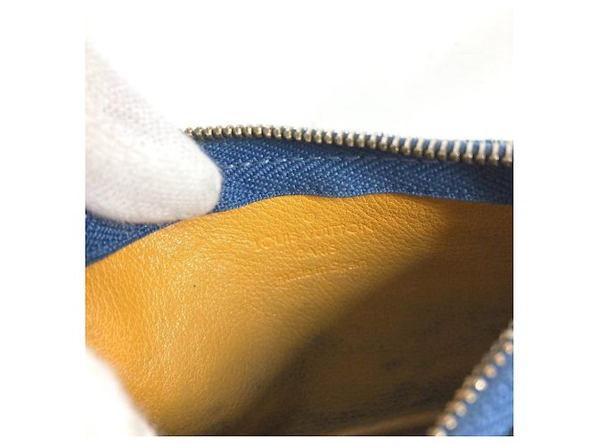 Monedero de denim Monogram Louis Vuitton Azul - vista 8