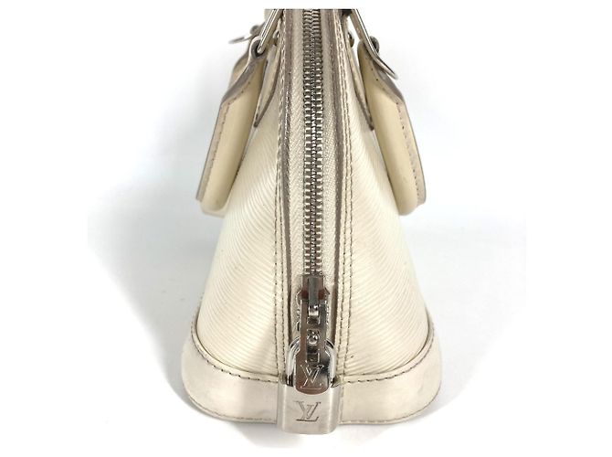 Borsa Alma BB in Epi Louis Vuitton Bianco Bianco sporco - vista 2
