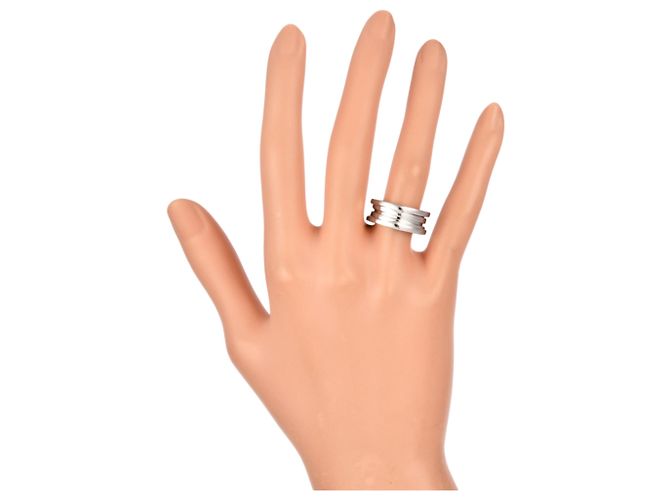 Bulgari Anello B.zero1 3 bande in oro bianco 18K Bvlgari - vista 5