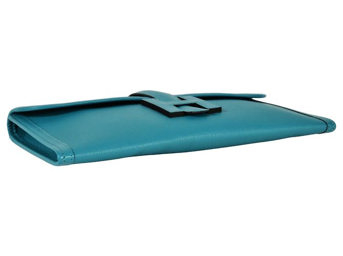 Borsa Clutch Hermès Jige Elan 29 Blu - vista 4
