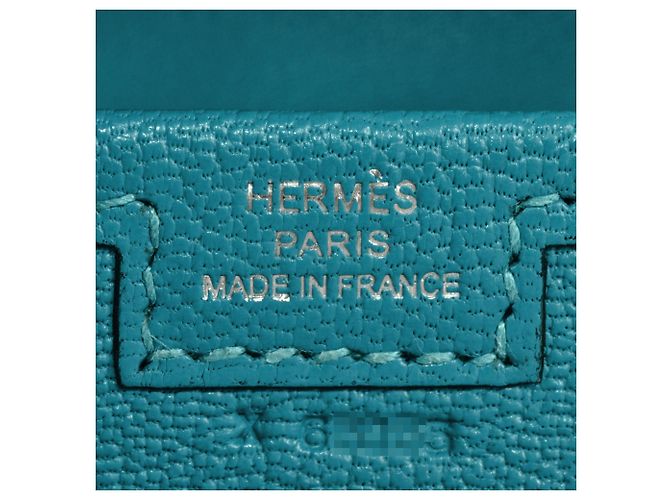 Borsa Clutch Hermès Jige Elan 29 Blu - vista 7