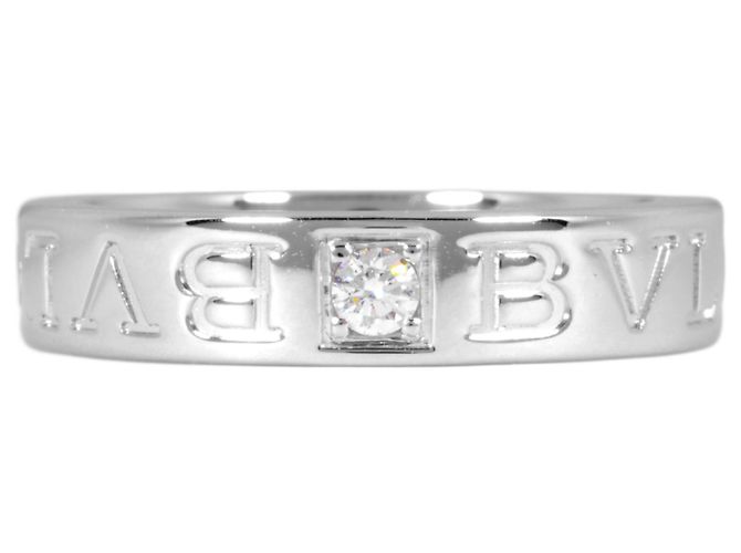 Bulgari Bvlgari Doppel-Logo-Ring mit Diamant - Ansicht 2