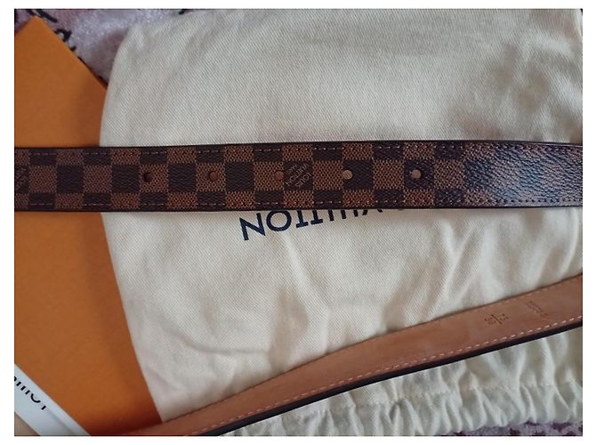 Louis Vuitton Gürtel Braun Leder - Ansicht 2