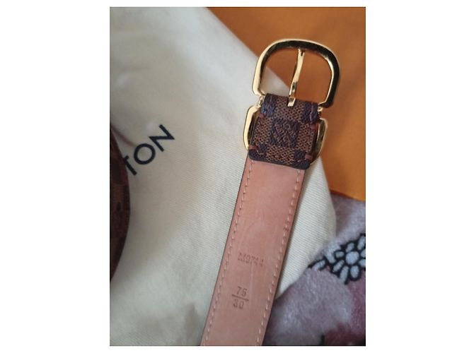 Louis Vuitton Gürtel Braun Leder - Ansicht 5