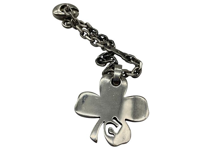 Portachiavi a forma di trifoglio Chanel Silver No. 5 Argento - vista 4