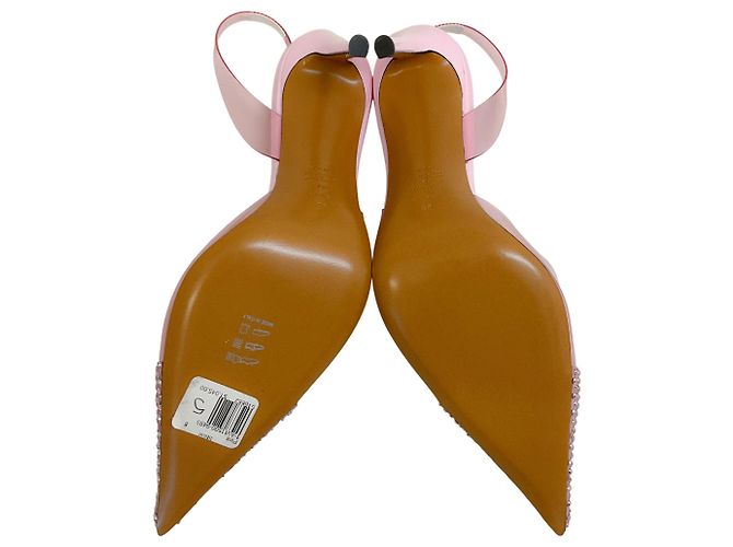 Pumps Slingback Raquel in PVC rosa azalea di Alexandre Vauthier con decorazioni in cristallo - vista 7