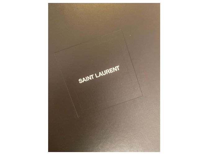 Botas de cuero charol negro Saint Laurent - vista 16