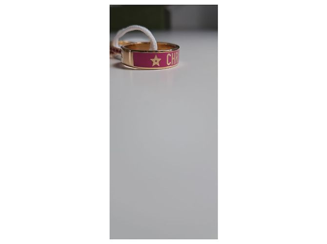 Set di 3 anelli Dior in metallo dorato con lacca bianca e cristalli Argento D'oro Silver hardware Gold hardware - vista 4