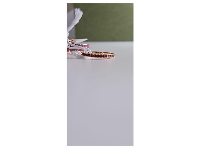 Set di 3 anelli Dior in metallo dorato con lacca bianca e cristalli Argento D'oro Silver hardware Gold hardware - vista 7