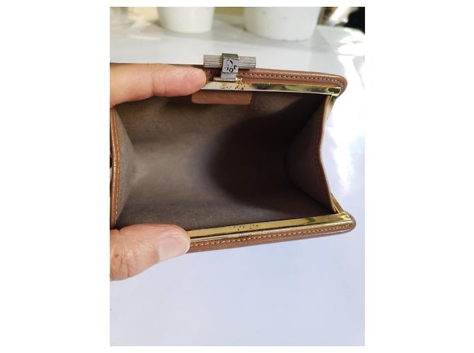 Dior Beehive Reisetasche aus Leder Braun - Ansicht 4