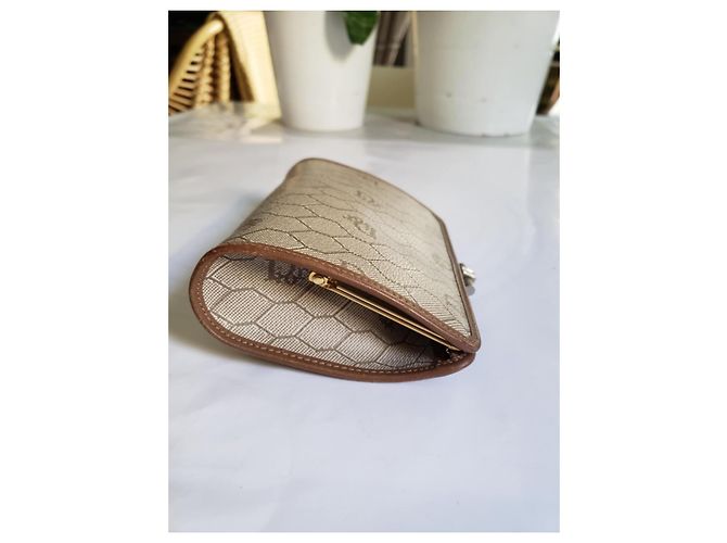 Dior Beehive Reisetasche aus Leder Braun - Ansicht 6