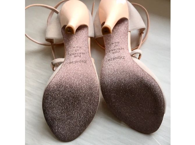 Repetto Edizione Limitata Suole Glitter Rosa Beige - vista 11