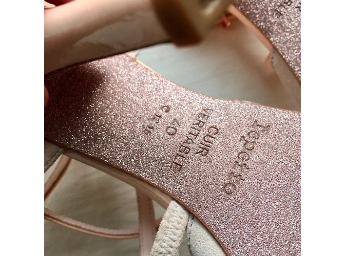 Repetto Edizione Limitata Suole Glitter Rosa Beige - vista 12