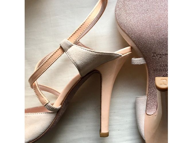 Repetto Edizione Limitata Suole Glitter Rosa Beige - vista 7