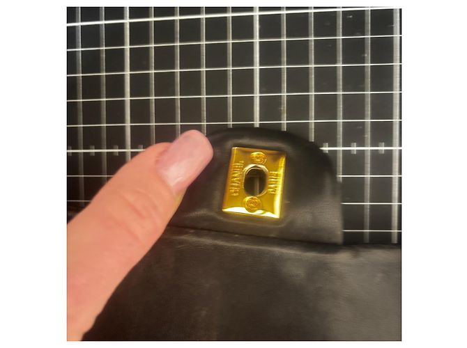 Chanel Timeless Mini in pelle vernice nera Nero - vista 5