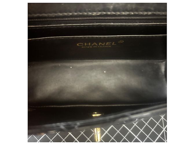 Chanel Timeless Mini in pelle vernice nera Nero - vista 7