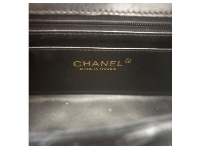 Chanel Timeless Mini in pelle vernice nera Nero - vista 8