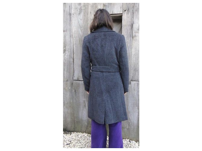 Abrigo CAROLL Gris de Lana y Alpaca Talla 38 - vista 3