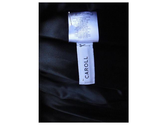 Abrigo CAROLL Gris de Lana y Alpaca Talla 38 - vista 9