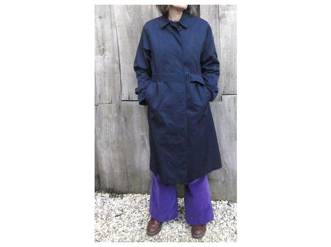 Trench Burberry Blu Navy - vista 2
