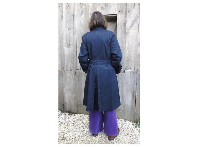Trench Burberry Blu Navy - vista 3