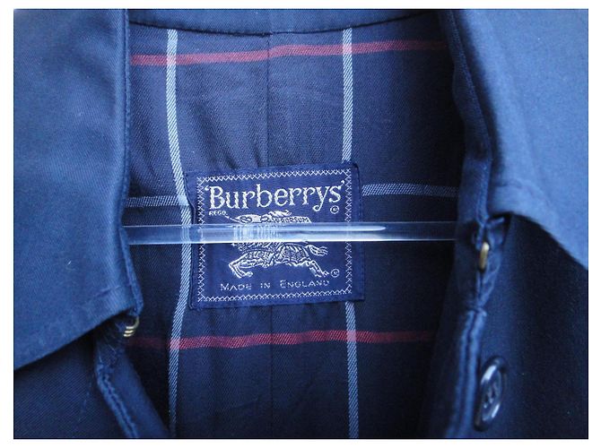 Trench Burberry Blu Navy - vista 5