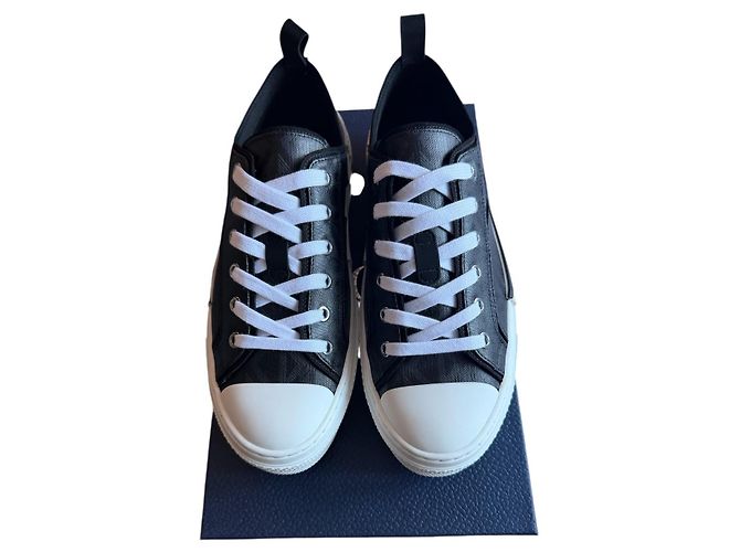 Dior B23 Basso CD Diamante Canvas Nero - vista 3