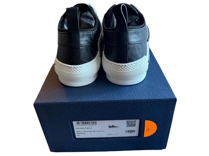 Dior B23 Basso CD Diamante Canvas Nero - vista 4