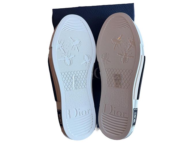 Dior B23 Basso CD Diamante Canvas Nero - vista 7
