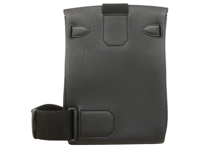Hermès Borsa a tracolla Hermes Kelly Akkad PM Nero - vista 9