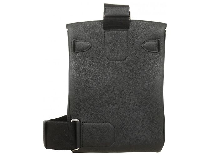 Hermès Borsa a tracolla Hermes Kelly Akkad PM Togo Nera Nero - vista 10