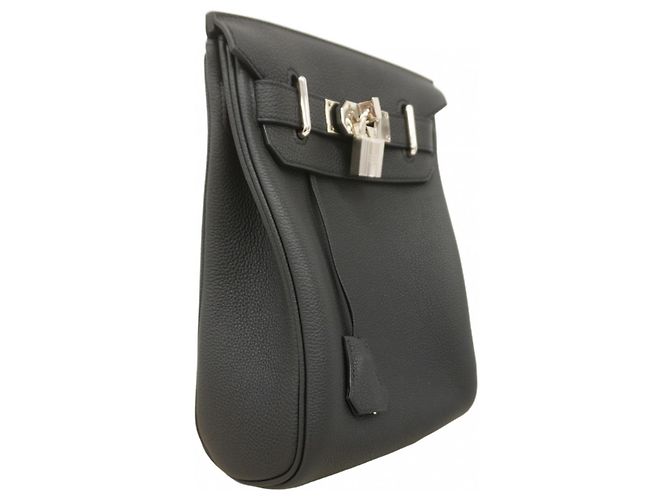 Hermès Borsa a tracolla Hermes Kelly Akkad PM Togo Nera Nero - vista 2