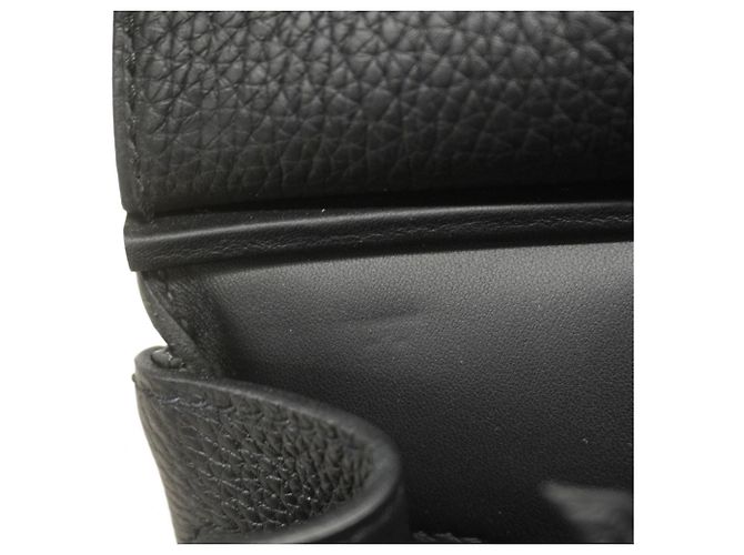 Hermès Borsa a tracolla Hermes Kelly Akkad PM Togo Nera Nero - vista 8