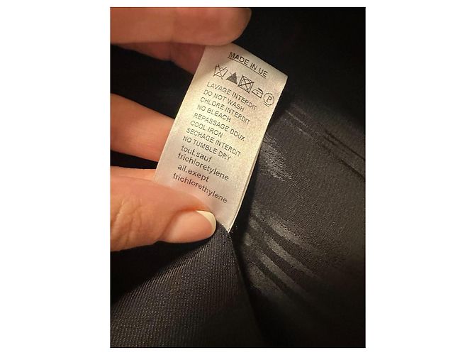 Blazer Balmain negro de moiré de doble botonadura - vista 8
