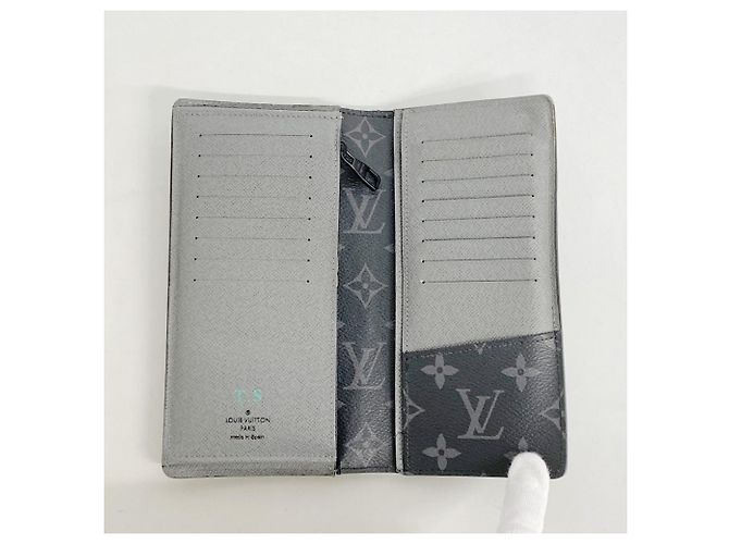 Brazza Louis Vuitton Epi Monogram Eclipse Long Wallet Green - view 3