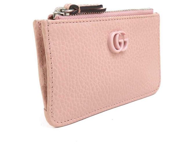 Monedero de cuero rosa Gucci - vista 2