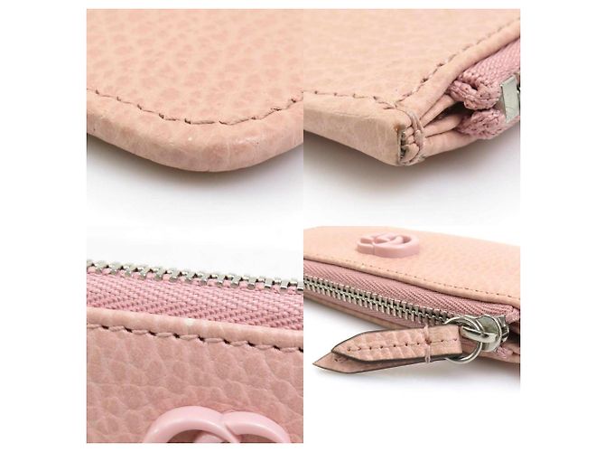 Monedero de cuero rosa Gucci - vista 4