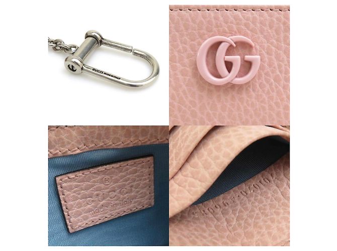 Monedero de cuero rosa Gucci - vista 5