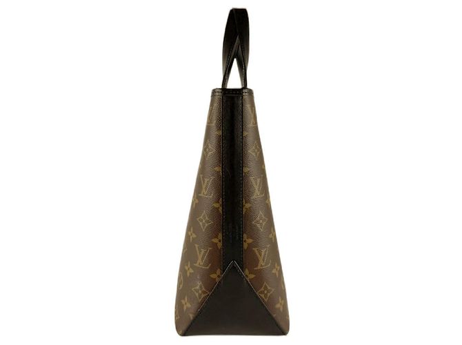Borsa da weekend PM Monogram Macassar Louis Vuitton Marrone Nero - vista 2