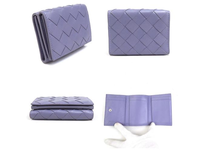 Carteira Bottega Veneta de couro roxa Roxo - vista 2