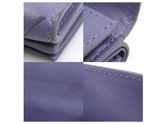 Carteira Bottega Veneta de couro roxa Roxo - vista 4