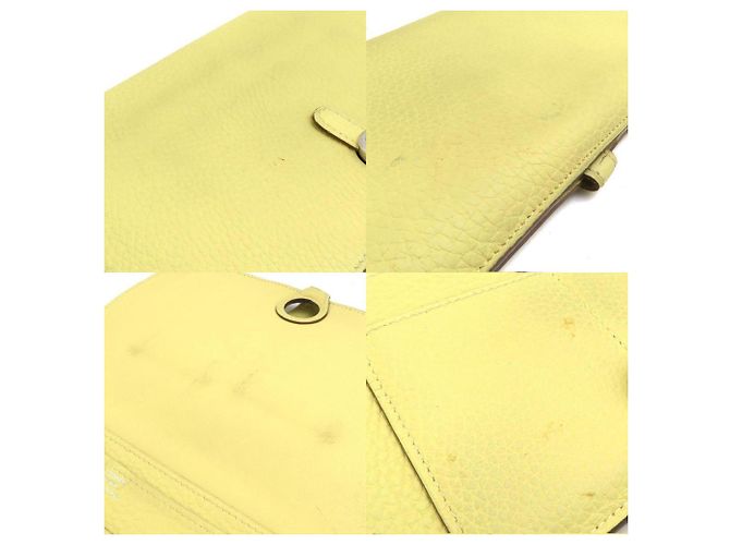 Cartera Larga Dogon Duo Togo Amarillo Pollito de Hermès - vista 4