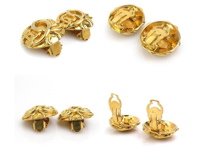Orecchini in metallo dorato Coco Mark di CHANEL per donne D'oro - vista 3
