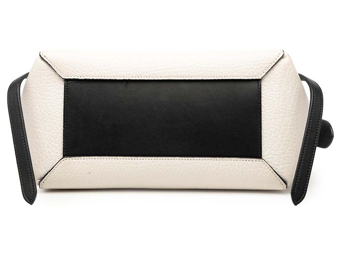 Belt Bag Céline Celine Weißes Mikro Bicolor Leder Gürteltasche - Ansicht 3
