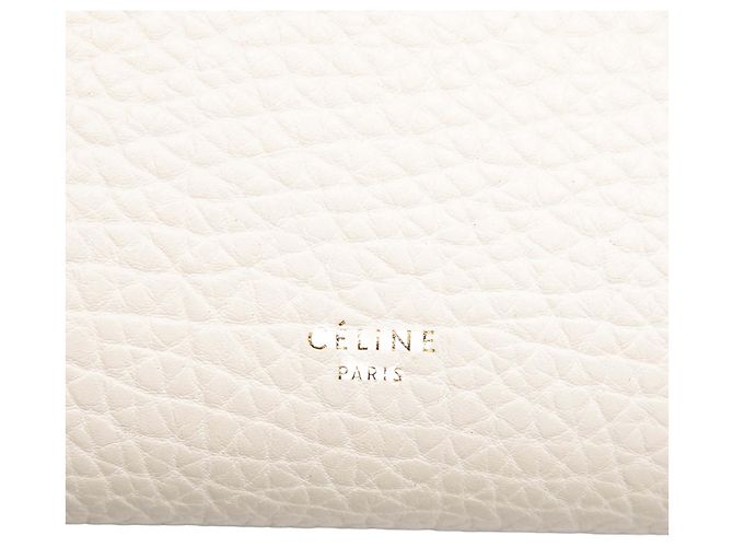 Belt Bag Céline Celine Weißes Mikro Bicolor Leder Gürteltasche - Ansicht 6