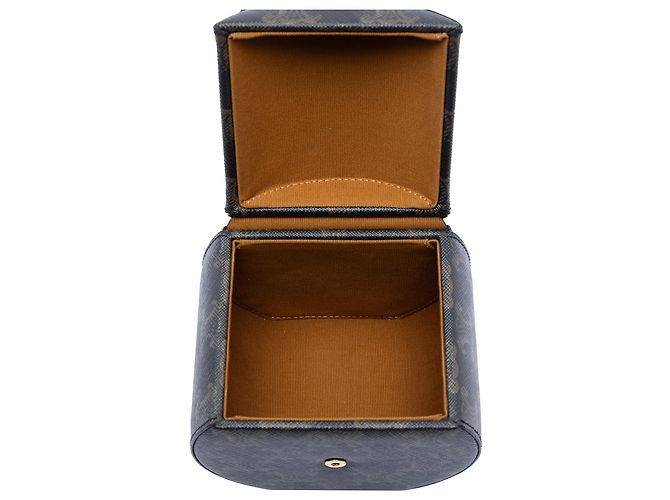 Céline Bolso redondo de lona recubierta Triomphe marrón de Celine Castaño Marrón oscuro - vista 4
